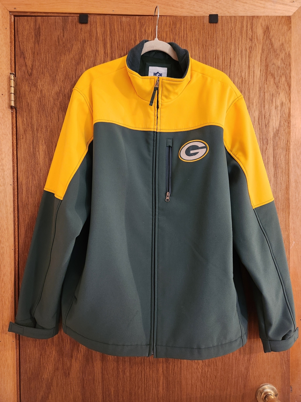 NFL Green & Yellow GREENBAY Packers Full-Zip Team Jacket XL